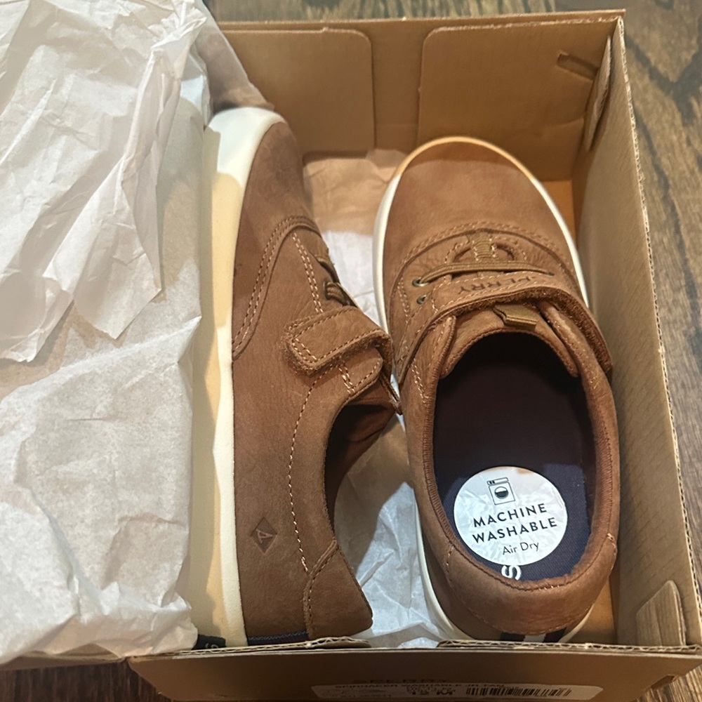 Sperry kids 12m spinnaker washable jr tan